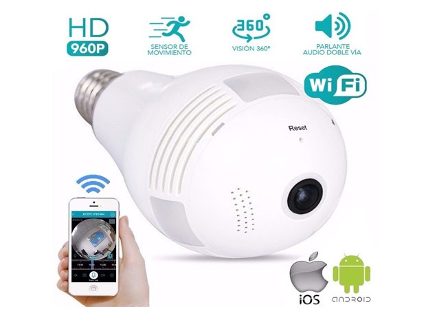 &u+ CAMARA IP ESPIA OCULTA FOCO HD 1080 WIFI MICROFONO IPC-D1